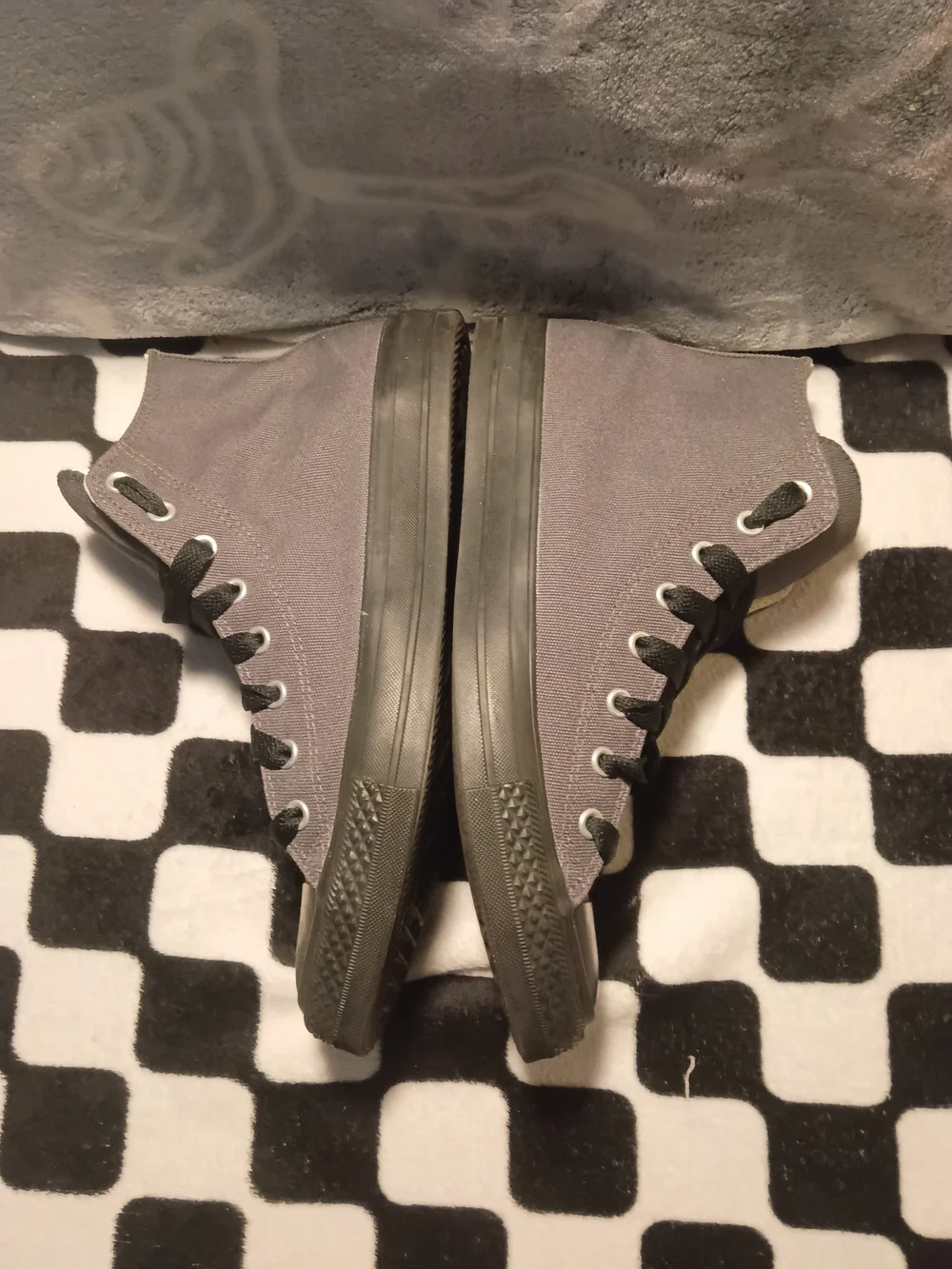 Converse Chuck Taylor All Star High Dark Matter Grey Black A10511C Men's Size 12 - Picture 3 of 8